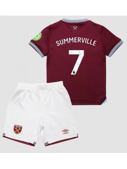 West Ham United Crysencio Summerville #7 Dječji Domaci Dres kompleti 2025-26 Kratak Rukavima (+ kratke hlače)